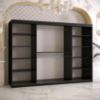 Obrazek Szafa Platinum T1 250 czarny marmur/czarny 