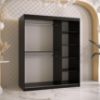 Obrazek Szafa Platinum T3 150 czarny marmur/czarny 