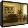 Obrazek Szafa Platinum T3 250 czarny marmur/czarny 