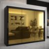 Obrazek Szafa Platinum T3 250 czarny marmur/czarny 