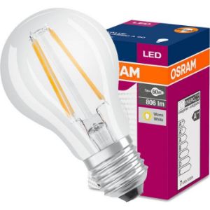 Obrazek Żarówka OSRAM LED Fila Value CL A60 E27 7W 60W 806LM 827