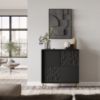 Obrazek Komoda Blacky 2 czarny/złoty