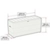 Obrazek Skrzynia ogrodowa DURABOX 270 L szara