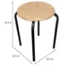 Obrazek Taboret Dr-N-657 Axel 8269 Czarne/Naturalne