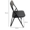 Obrazek Krzesło składane Dr-9-758 Luis 8267 Czarne
