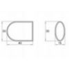 Obrazek Grzejnik łazienkowy Łezka ŁP 26/40 1435x440 mm biały