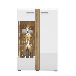 Obrazek Witryna Adagio 03L dąb castello/biały połysk