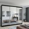 Obrazek Szafa Lux 250 czarna + 3 x lustro