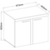 Obrazek Komoda Rumba 2F beton