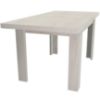 Obrazek Stół rozkładany mały Kora 120/160x80cmx80 kraft biały