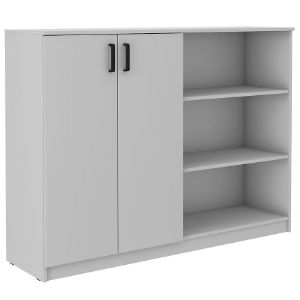 Obrazek Komoda wysoka 2f Malta jasny szary/jasny szary (850)