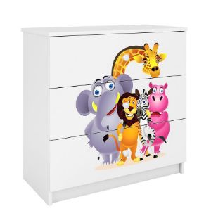 Obrazek Komoda Dla Dzieci Babydreams Biały – Zoo