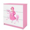 Obrazek Komoda Dla Dzieci Babydreams Różowy – Księżniczka 1