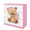 Obrazek Komoda Dla Dzieci Babydreams Różowy – Miś Kwiatki