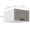 Obrazek Szafka kuchenna Luna claygrey/biały 60 Nagu-36 1F