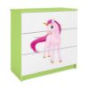 Obrazek Komoda Dla Dzieci Babydreams Zielony – Jednorożec
