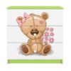 Obrazek Komoda Dla Dzieci Babydreams Zielony – Miś Kwiatki