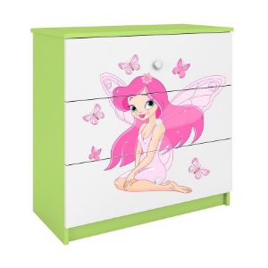 Obrazek Komoda Dla Dzieci Babydreams Zielony – Wróżka 1