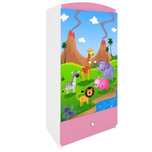 Obrazek Szafa Babydreams Różowy – Safari