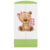Obrazek Szafa Babydreams Zielony – Miś Kwiatki