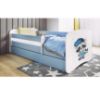 Obrazek Łóżko dziecięce z materacem i szufladą Babydreams Niebieski 70x140 Szop