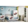 Obrazek Łóżko dziecięce z materacem i szufladą Babydreams Niebieski 80x160 Auto