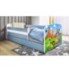 Obrazek Łóżko dziecięce z materacem i szufladą Babydreams Niebieski 80x160 Safari