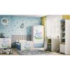 Obrazek Łóżko dziecięce z materacem i szufladą Babydreams Niebieski 80x160 Słonik