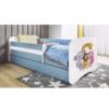 Obrazek Łóżko dziecięce z materacem i szufladą Babydreams Niebieski 70x140 Zoo