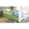 Obrazek Łóżko dziecięce z materacem i szufladą Babydreams Zielone 70x140 Słonik