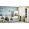 Obrazek Łóżko dziecięce z materacem i szufladą Babydreams Zielone 80x160 Ciężarówka