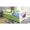 Obrazek Łóżko dziecięce z materacem i szufladą Babydreams Zielone 80x180 Formuła