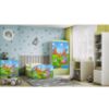 Obrazek Łóżko dziecięce z materacem i szufladą Babydreams Zielone 80x180 Safari