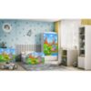 Obrazek Łóżko dziecięce z materacem i szufladą Babydreams Biały 80x160 Safari