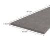 Obrazek Blat 40 cm/28 mm Metalic Brown