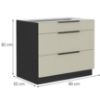 Obrazek Szafka kuchenna Arona cashmere 80d 3s bb