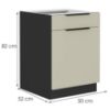 Obrazek Szafka kuchenna Arona cashmere 50d 1f 1s bb
