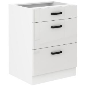 Obrazek Szafka kuchenna MIA biały połysk/biały 60d 3s bb