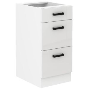 Obrazek Szafka kuchenna MIA biały połysk/biały 40d 3s bb