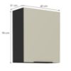 Obrazek Szafka kuchenna Arona cashmere 60g-90 1f