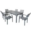 Obrazek Aluminiowy stół z blatem polywood 180 x 100 x 74 cm szary