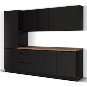 Obrazek Kuchnia Siena Czarny Matowy 260 Bez Blatu