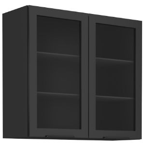 Obrazek Szafka kuchenna Siena czarny matowy 80gs-72 2f