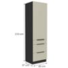 Obrazek Szafka kuchenna Arona cashmere 60dks-210 1f 3s