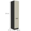 Obrazek Szafka kuchenna Arona cashmere 40dk-210 2f