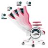 Obrazek Fotel Gamingowy Normal Diablo X-One 2.0 Candy/Rose