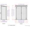 Obrazek Domek ogrodowy Yardmate Pent Plus 5x3
