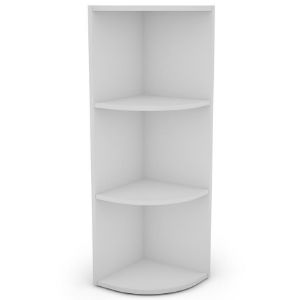 Obrazek Regał KIKI narożny biały 2 półki