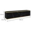 Obrazek Szafka RTV Oro 135 czarny marmur