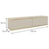 Obrazek Szafka RTV Oro 135 MDF beżowy